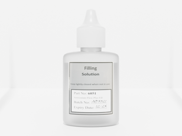 Image showing a small bottle of ammonium flow plus filling solution.