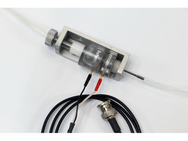 Image showing a flowcell holder with extra flow cell cable.