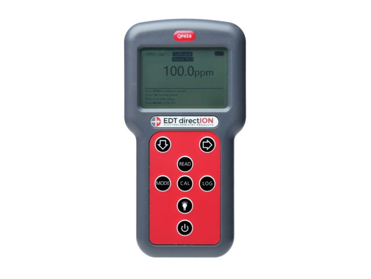 An image showing a portable ion meter.